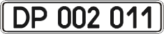 License plate Ukraine, Diplomatic