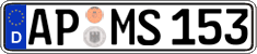 German license plate, Regular plates
