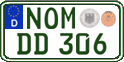 German license plate, Regular plates