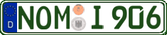 German license plate, Regular plates
