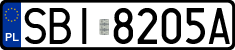 License plates of Poland, Regular car plates