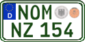German license plate, Regular plates