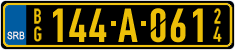 License plate of Serbia, Diplomatic