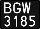 License plates of Poland, 1976 year system