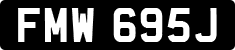 License plate of the United Kingdom, 1963 year system