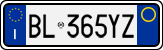 License plate of Italy, Cars (1994 year series)