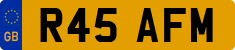 License plate of the United Kingdom, 1983 year system