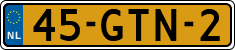 License plate of the Netherlands, Cars