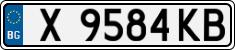 License plate of Bulgaria, Cars