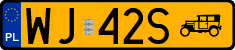 License plates of Poland, Oldtimers
