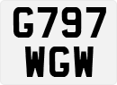 License plate of the United Kingdom, 1983 year system