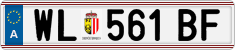 License plate of Austria, Regular plates