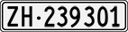 License plate of Switzerland, Cars