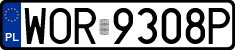 License plates of Poland, Regular car plates
