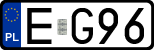 License plates of Poland, Regular car plates