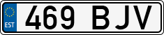 License plate of Estonia, Regular car plates
