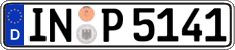 German license plate, Regular plates