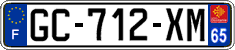 French license plate, SIV (ordinary)