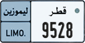 License plate of Qatar, Limo