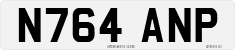 License plate of the United Kingdom, 1983 year system