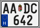 license plates of Hungary, Regular plates (2022)
