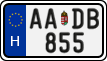 license plates of Hungary, Regular plates (2022)