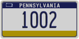 Pennsylvania, Low Number (1234)