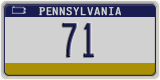 Pennsylvania, Low Number (1234)