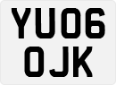 License plate of the United Kingdom, 2001 year system