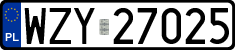 License plates of Poland, Regular car plates