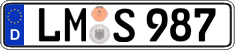 German license plate, Regular plates
