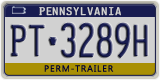 Pennsylvania, Specialty plates (AB-123XX)