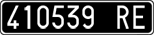 License plate of Italy, Cars (1927 year series)