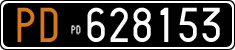 License plate of Italy, Cars (1927 year series)