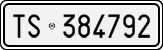 License plate of Italy, Cars (1927 year series)