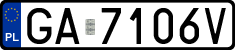License plates of Poland, Regular car plates