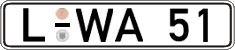 German license plate, Regular plates