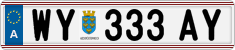 License plate of Austria, Regular plates