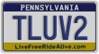 Pennsylvania, Vanity Plates