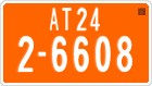 License plate of Cambodia, Vehicles w/o paid duty