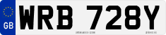 License plate of the United Kingdom, 1963 year system
