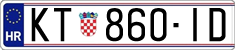 License plate of Croatia, Regular plates