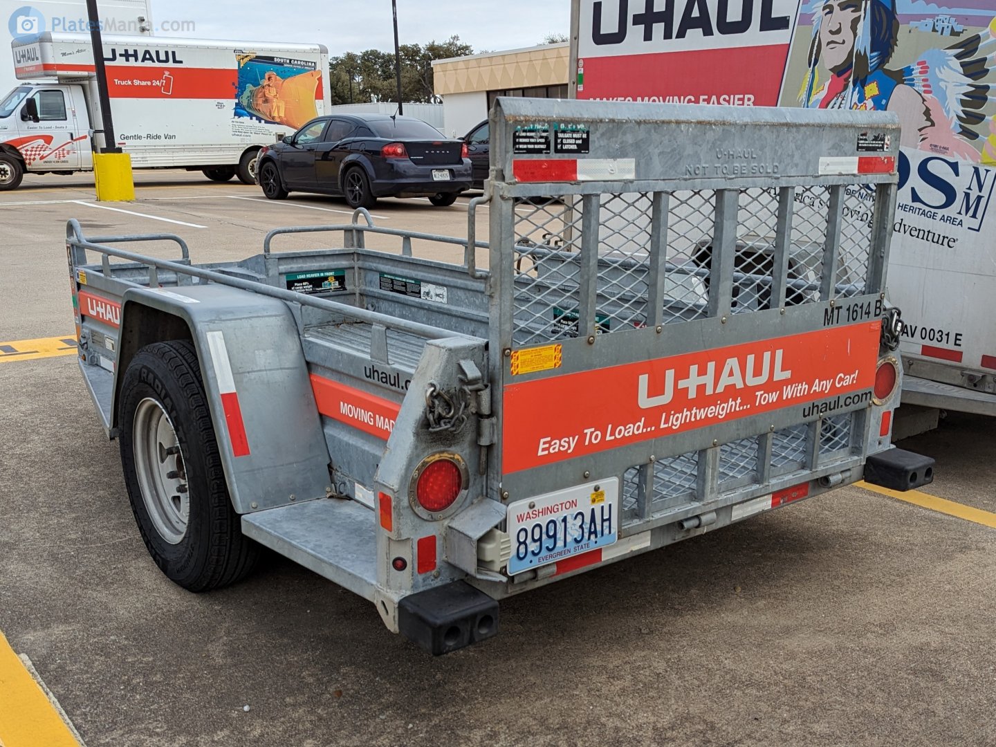 89913AH, U-Haul Motorcycle Trailer (MT) 