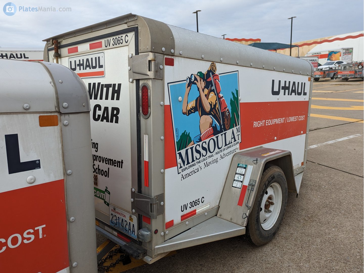 23142AA, U-Haul 4' x 8' Cargo Trailer (UV) 