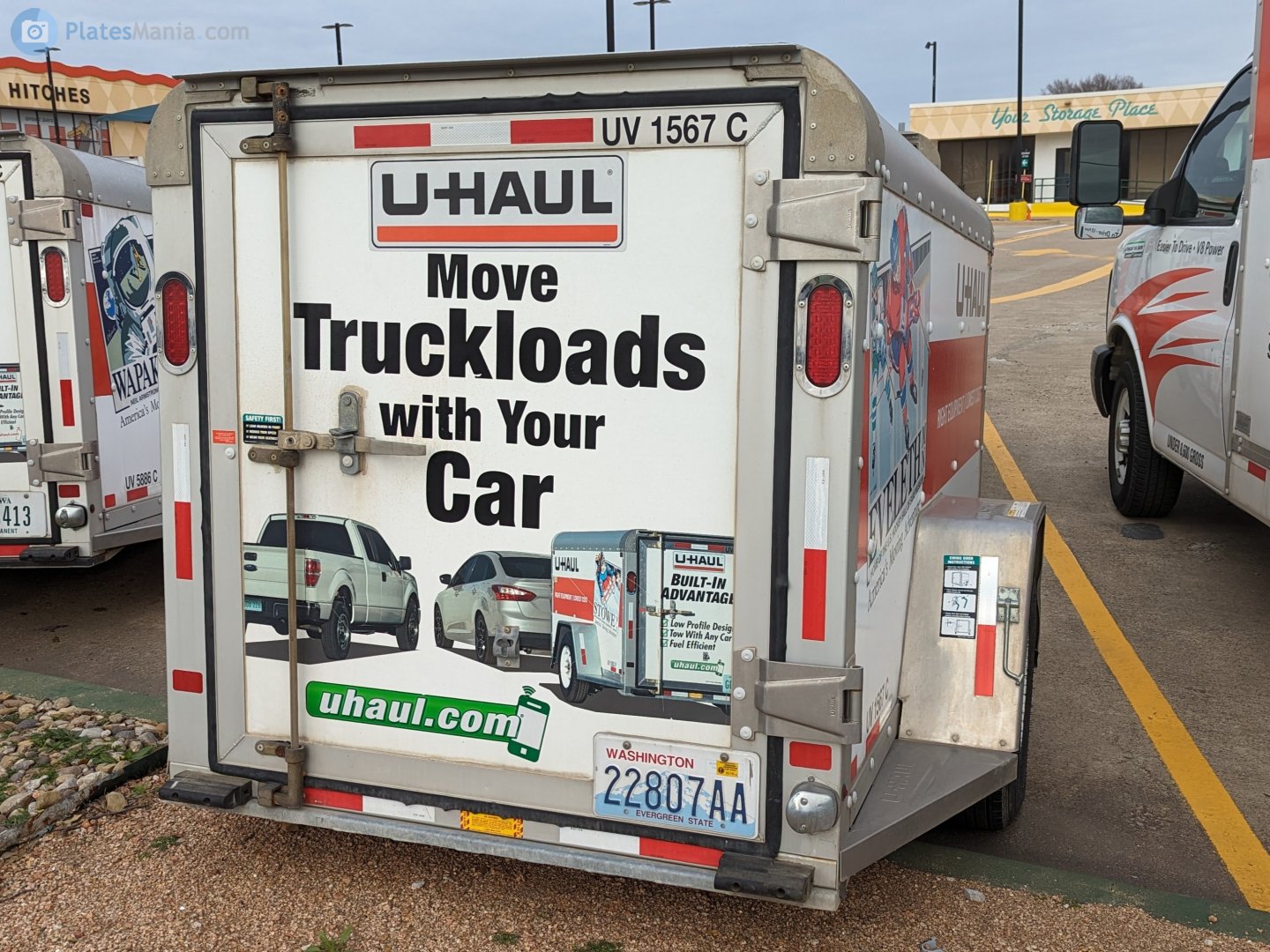 22807AA, U-Haul 4' x 8' Cargo Trailer (UV) 