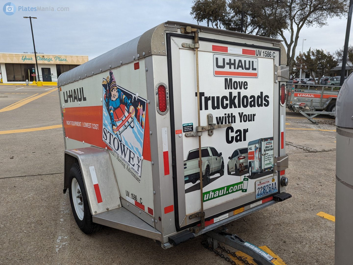 22826AA, U-Haul 4' x 8' Cargo Trailer (UV) 