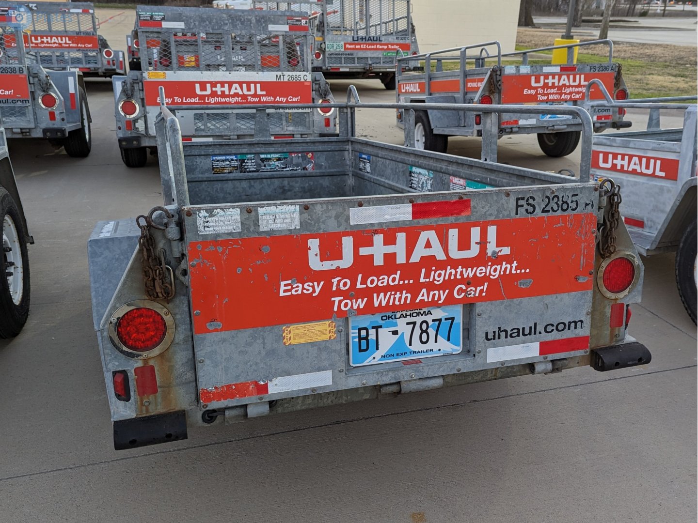 BT-7877, U-Haul 4' x 7' Utility Trailer (FS) 