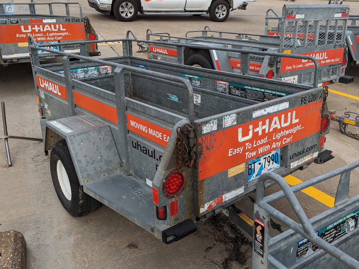 BT-7990, U-Haul 4' x 7' Utility Trailer (FS) 