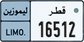 License plate of Qatar, Limo
