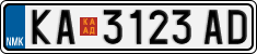 License plate of North Macedonia, Regular plates (2012)